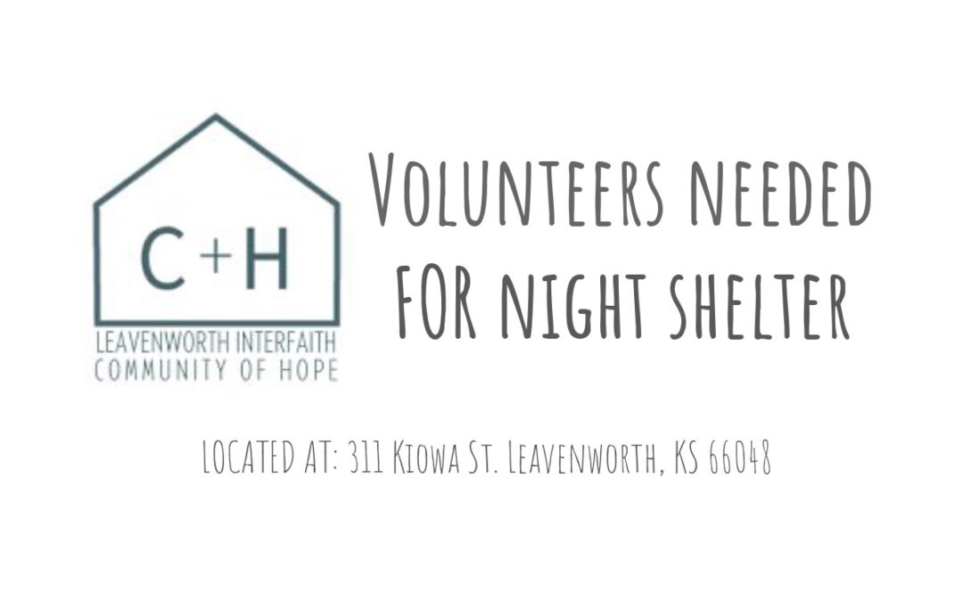Volunteers Needed for Night Shelter